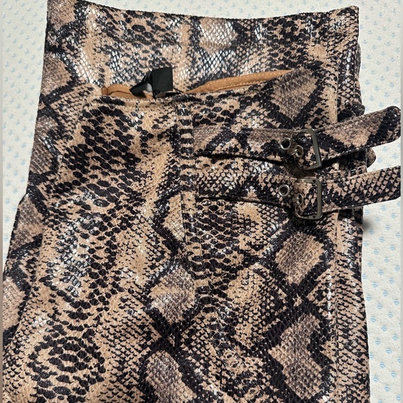 Faux Leather Snake Skin Pants - Picture 7 of 8